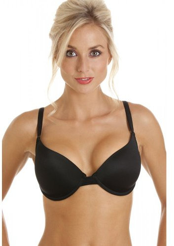 Womens Black Underwired Moulded Cup Multiway Bra 36B