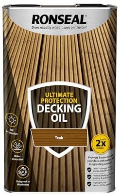 Ronseal Ultimate Protection Decking Oil Teak 5L