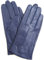 Snugrugs Lederhandschuhe für Damen mit eingewobenem Stick-Design & warmen Vliesfutter, superweich (Dunkelblau - XL)