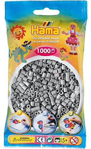 Bulk Buy: Hama Grey 207-17 Color Midi Beads 1,000 Count (3 Pack)
