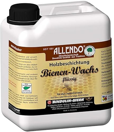 Bienenwachs flüssig 5 Liter Dose Farbe: natur inkl. Microfasertuch von E-Com24