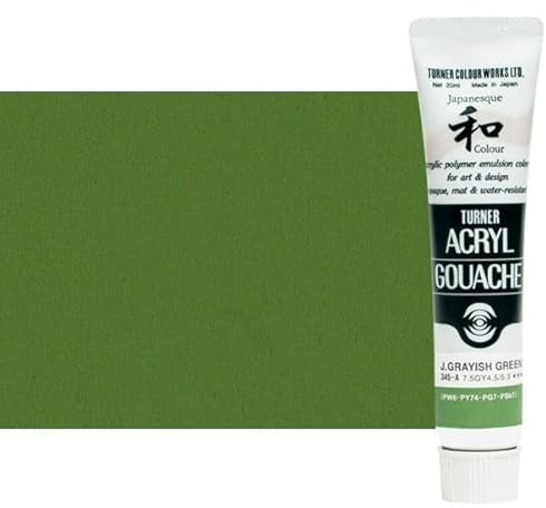 20ml Turner Acrylic Gouache Japanesque Grayish Green 345