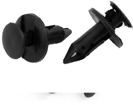 Sourcingmap 20 Pcs 32mm Long Plastic Rivets Fender Clips for Car | 20mm Dia Head, Fender Clips, Black