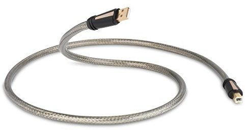 QED QE3242 (New) USB Cable Type A-B 0.6 m Transparent