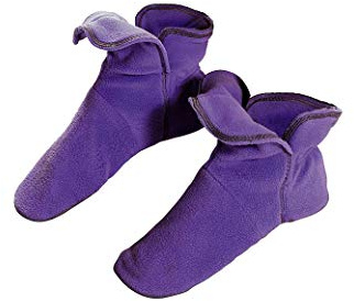 RAIKOU Hausschuhe für Damen, Herren aus Micro Fleece mit ABS und Rutschfester Sohle Größe,Super Flauschige Hüttenschuche (37-40, Hell Lila)