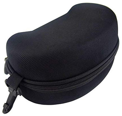 Hanperal Big Large Hard Sports Glasses Case, Ski Snowboard Snow Goggles Box, Sports Glasses Storage Holder black