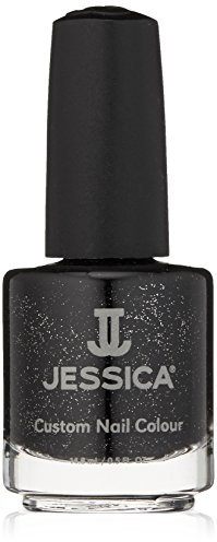JESSICA Custom Colour Nail Polish | Award-Winning Polish | Strengthening Nail Polish, Long Lasting Nail Varnish | Chip-Resistant & Hard-Wearing for Salon-Quality Finish | Black Ice | 14.8ml