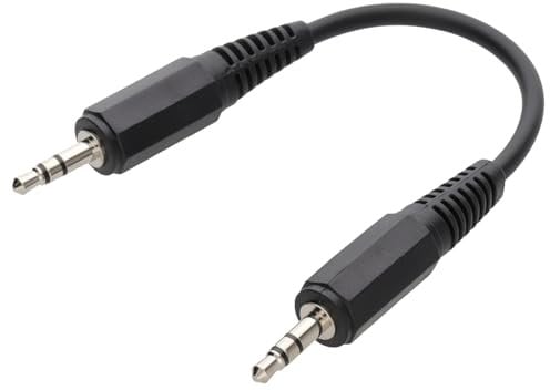 kenable Auto AUX 3,5 mm Klinkenstecker Bei Zum MP3/Mobile Telefon 15 cm Kurzes Kabel Anschlusskabel