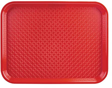 Olympia Kristallon plateau service alimentaire Rouge - 350x450mm