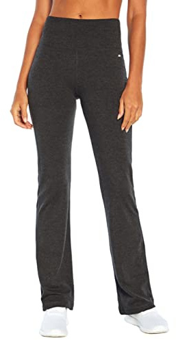 Marika Women Standard Carrie Tummy Control Bootleg Pant, Heather Charcoal, Small