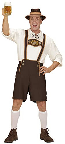 W WIDMANN MILANO Party Fashion - Costume bavarois, pantalon traditionnel pour hommes pour la fête de la bière, la fête foraine, le carnaval