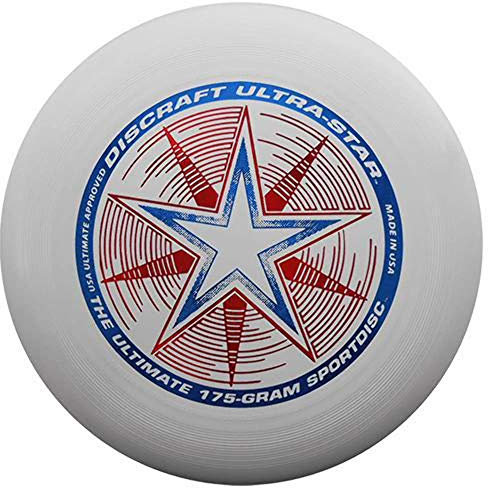 Discraft Unisex – Erwachsene Ultrastar Frisbeescheibe, Weiß, 27,5cm