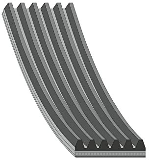 febi bilstein 28968 Keilrippenriemen , Rippenanzahl 6 , 1 Stück, grau