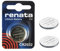 2 x Genuine Renata Swiss Made CR2032 3V 225mAh Lithium Batteries Cell Coin Button Watch Battery by Renata