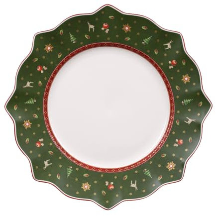 Villeroy & Boch Toy's Delight Assiette plate verte, 29 cm, Porcelaine Premium