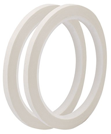 sourcing map 2Stk 5mm Einseitig Stark Selbstklebend Mara-Klebeband Rolle 50M Länge Logo Band Weiß DE de