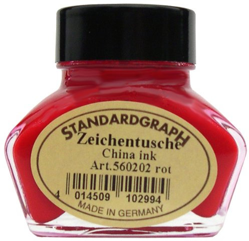 Standardgraph Tusche rot 30ml Glas