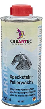 CREARTEC Speckstein-Polierwachs - Ideal zur Behandlung von Specksteinoberflächen - Füllmenge: 250 ml - Made in Germany