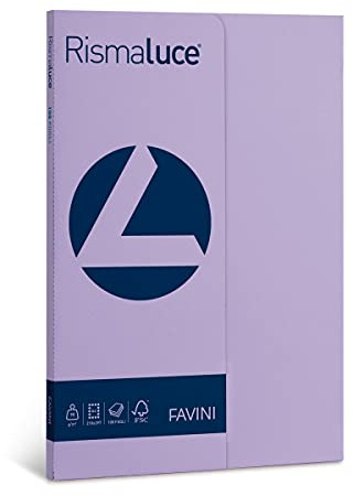 Favini Rismaluce Small A4 100 Blatt 90 gsm Farbe Violett 49