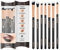 Make Up Eye Brushes Set - Eyeshadow Eyeliner Blending Crease Kit - Best Choice 7 Piece Essentials - Pencil, Shader, Tapered, Definer - Vegan Synthetic Bristles That Last Longer, Apply Better Makeup