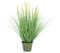 artplants.de Deko Fuchsschwanzgras, 12 Rispen, im Metalltopf, grün, 70cm - Kunstpflanze im Topf - Künstliches Gras
