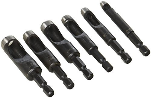 DrillMaster 67030 Lochstanzer-Set für Bohrmaschinen und Bohrmaschinen, 6 Stück
