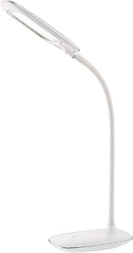 Globo Schreib Tisch Büro Lampe Leuchte Flexo Spot Chrom Touch Dimmer Schlaf Zimmer 58262 weiß