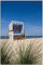 Wallario Outdoor-Poster für Garten oder Balkon Strandkorb, Motivbanner Größe: ca. 60 x 90 cm, Outdoor-Bild