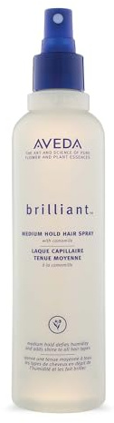 Aveda Brilliant Medium Hold Hair Spray | Non-Aerosol Hair Spray | Anti-Humidity | Adds Shine | for All Hair Types, 250ml
