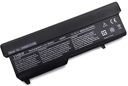 vhbw Batterie Compatible avec Dell Vostro 1310, 1320, 1510, 1520, 2510 Ordinateur Portable Notebook (6600mAh, 11,1V, Li-ION)