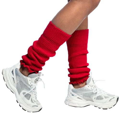 Boland - Beinwärmer für Erwachsene, Unifarben, Einheitsgröße, Stulpen, Socken, Overknees, 80er Jahre, Kostüm, Karneval, Mottoparty