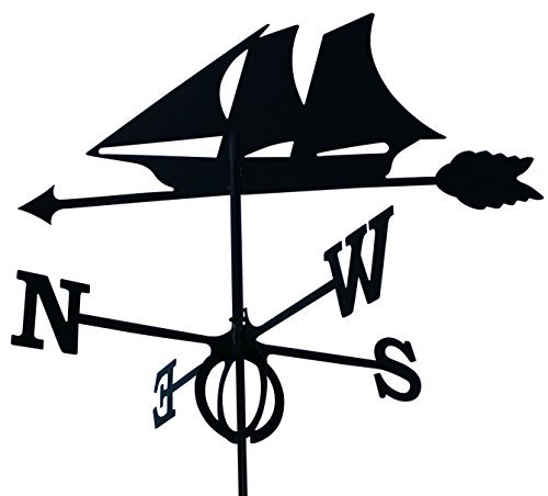 Outils et Nature Girouette Bateau en Fer forgé Grand modèle