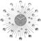 Karlsson Sunburst Wall Clock, Silver