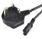 Kenable Figure 8 Power Cable UK Plug to C7 Lead 5 Metre Black