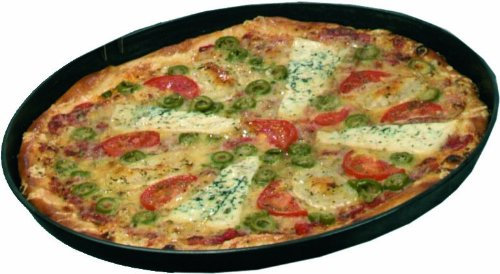 10 Stück Pizzablech Blaublech 30 cm Ø oben 28 cm Ø unten