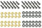 Adam Hall 19 Parts 5928 M24 AH - Bag of 24 M6 x 20 mm Screw with Cage Nut and Washer