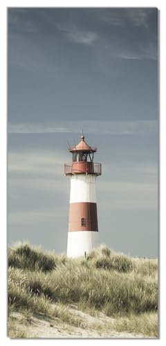 posterdepot Türtapete Türposter Leuchtturm auf der Düne am Strand - Größe 93 x 205 cm, 1 Stück, ktt0686