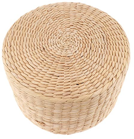 Japanisches Tatami Kissen Strohkissen Bodenkissen Meditaitionskissen für Innen Außen - 30x30x20cm