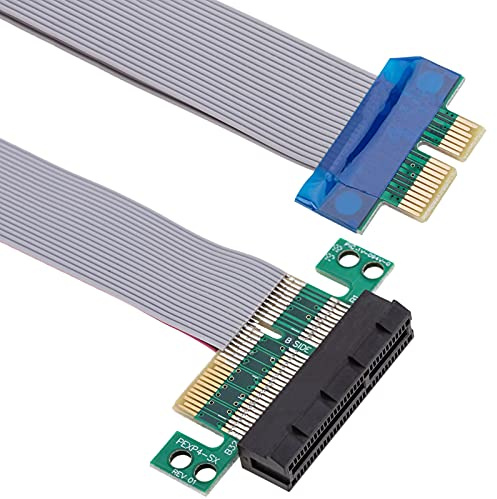 BeMatik - 4X PCIe Verlängerung 19cm Kabel Riser-Karte