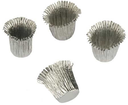 PAPSTAR 216 Kerzenhülsen Ø 1,9cm 2,7cm Silber