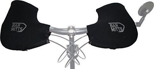 BAR MITTS Schwarzer Mountainbike-/Pendler-Handschuhe, Neopren, Größe XL