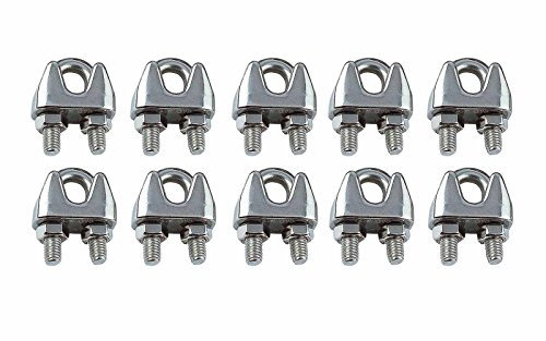 wellenshop 10 x Drahtseilklemme Seilverbinder für 10 mm Seil Edelstahl