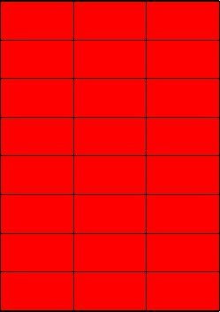 MADE IN GERMANY 120 Etiketten Farbetiketten selbstklebend 70 x 37 mm ROT permanent klebend auf Bogen A4 (5 Bögen x 24 Etik.) CS Label – Universaletiketten zum Beschriften und Bedrucken