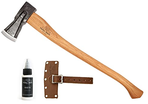 1844 Helko Werk Germany Traditional Spaltaxt - German Splitting Axe, Made in Germany Wood Splitter and Wood Splitting Axe Midsize Medium Splitting Axe - Head 4.5 lbs, Handle 28 in. (Spaltaxt) #13582