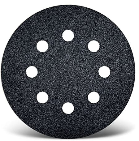 MENZER Black Klett-Schleifscheiben, 115 mm, 8-Loch, f. Exzenterschleifer, Siliciumcarbid (50 Stk.) K320