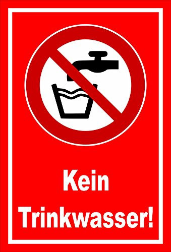 Melis-Folienwerkstatt Aufkleber - Kein Trinkwasser - 15x10cm – S00355-015-D 20 VAR