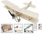 Avion télécommandé en bois de balsa/balsa avec envergure 378 mm - Kit de construction avec système d'alimentation K0604