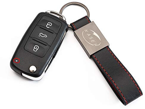 KASER Cover Guscio Scocca Chiave Telecomando compatibile per Volkswagen VW Golf 6 MK6 Polo Tiguan Passat Touareg Seat Skoda (5K0837202AD)