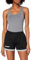 Kempa Damen Core 2.0 Damen Shorts, Schwarz (Black/Dark Grey Melange), M EU