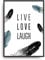 Fine Art Kunstdruck LIVE LOVE LAUGH Poster Print Plakat moderne Vintage Deko Bild ohne Rahmen DIN A4 Geschenk